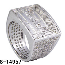 Newest Item 925 Silver High End Men Rings with Shiny CZ. (S-14957)